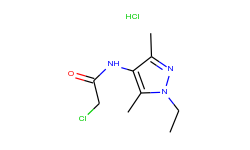 2-chloro-n-(1-ethyl-3,5-dimethyl-1h-pyrazol-4-yl)-acetamide hydrochloride