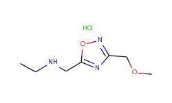 n-{[3-(methoxymethyl)-1,2,4-oxadiazol-5-yl]-methyl}ethanamine hydrochloride
