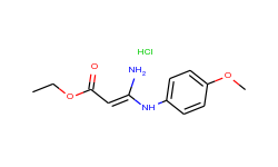 ethyl 3-amino-3-(4-methoxyanilino)acrylate hydrochloride
