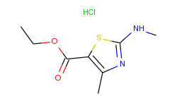ethyl 4-methyl-2-(methylamino)-1,3-thiazole-5-carboxylate hydrochloride
