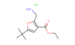 2-aminomethyl-5-tert-butyl-furan-3-carboxylic acid ethyl ester hydrochloride