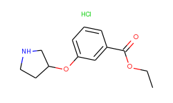 ethyl 3-(3-pyrrolidinyloxy)benzoate hydrochloride