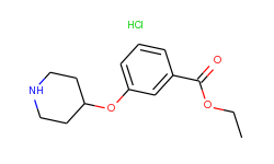 ethyl 3-(4-piperidinyloxy)benzoate hydrochloride