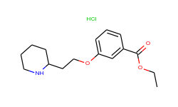 ethyl 3-[2-(2-piperidinyl)ethoxy]benzoate hydrochloride