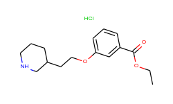 ethyl 3-[2-(3-piperidinyl)ethoxy]benzoate hydrochloride