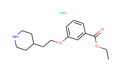 ethyl 3-[2-(4-piperidinyl)ethoxy]benzoate hydrochloride