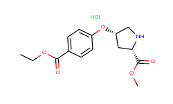 methyl (2s,4s)-4-[4-(ethoxycarbonyl)phenoxy]-2-pyrrolidinecarboxylate hydrochloride