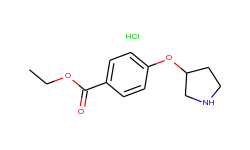 ethyl 4-(3-pyrrolidinyloxy)benzoate hydrochloride