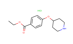 ethyl 4-(4-piperidinyloxy)benzoate hydrochloride