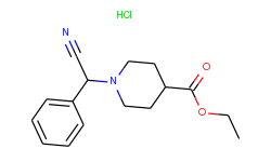 1-(cyano-phenyl-methyl)-piperidine-4-carboxylic acid ethyl ester hydrochloride