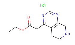 ethyl 2-(5,6,7,8-tetrahydropyrido[3,4-d]pyrimidin-4-yl)acetate hcl