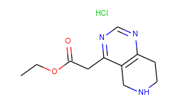 ethyl 2-(5,6,7,8-tetrahydropyrido[4,3-d]pyrimidin-4-yl)acetate hcl