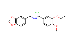 benzo[1,3]dioxol-5-ylmethyl-(3-ethoxy-4-methoxy-benzyl)-amine hydrochloride