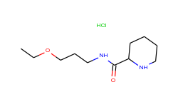 n-(3-ethoxypropyl)-2-piperidinecarboxamide hydrochloride