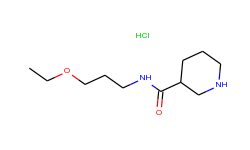 n-(3-ethoxypropyl)-3-piperidinecarboxamide hydrochloride