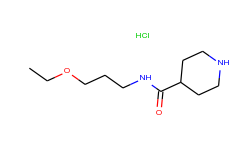 n-(3-ethoxypropyl)-4-piperidinecarboxamide hydrochloride