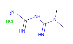 Imidodicarbonimidic diamide, N,N-dimethyl-, monohydrochloride