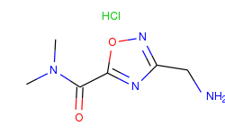 3-(aminomethyl)-n,n-dimethyl-1,2,4-oxadiazole-5-carboxamide hydrochloride
