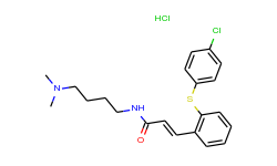 3-[2-[(4-chlorophenyl)thiophenyl]-n-[4-(dimethylamino)butyl]-2-propenamidehcl