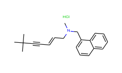 trans-n-(6,6-dimethyl-2-hepten-4-ynyl)-n-methyl-1-naphthylmethylamine hydrochloride