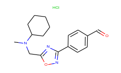 4-(5-{[cyclohexyl(methyl)amino]methyl}-1,2,4-oxadiazol-3-yl)benzaldehyde hydrochloride