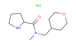 n-methyl-n-(tetrahydro-2h-pyran-4-ylmethyl)-2-pyrrolidinecarboxamide hydrochloride