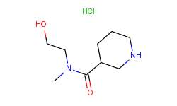 n-(2-hydroxyethyl)-n-methyl-3-piperidinecarboxamide hydrochloride