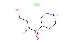 n-(2-hydroxyethyl)-n-methyl-4-piperidinecarboxamide hydrochloride
