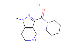 1-methyl-3-(piperidin-1-ylcarbonyl)-4,5,6,7-tetra-hydro-1h-pyrazolo[4,3-c]pyridine hydrochloride