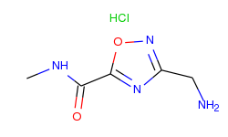 3-(aminomethyl)-n-methyl-1,2,4-oxadiazole-5-carboxamide hydrochloride