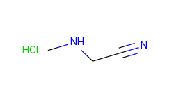 Acetonitrile, (methylamino)-, monohydrochloride