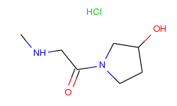 1-(3-hydroxy-1-pyrrolidinyl)-2-(methylamino)-1-ethanone hydrochloride