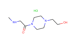 1-[4-(2-hydroxyethyl)-1-piperazinyl]-2-(methylamino)-1-ethanone hydrochloride