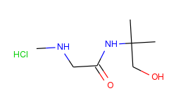 n-(2-hydroxy-1,1-dimethylethyl)-2-(methylamino)-acetamide hydrochloride