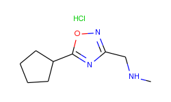 n-[(5-cyclopentyl-1,2,4-oxadiazol-3-yl)methyl]-n-methylamine hydrochloride