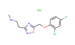 (2-{5-[(2,4-dichlorophenoxy)methyl]-1,2,4-oxadiazol-3-yl}ethyl)methylamine hydrochloride
