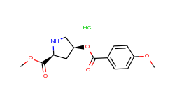 methyl (2s,4s)-4-[(4-methoxybenzoyl)oxy]-2-pyrrolidinecarboxylate hydrochloride
