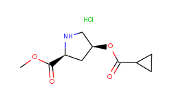 methyl (2s,4s)-4-[(cyclopropylcarbonyl)oxy]-2-pyrrolidinecarboxylate hydrochloride