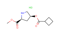 methyl (2s,4s)-4-[(cyclobutylcarbonyl)oxy]-2-pyrrolidinecarboxylate hydrochloride
