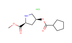 methyl (2s,4s)-4-[(cyclopentylcarbonyl)oxy]-2-pyrrolidinecarboxylate hydrochloride