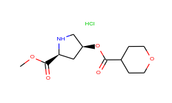 methyl (2s,4s)-4-[(tetrahydro-2h-pyran-4-ylcarbony l)oxy]-2-pyrrolidinecarboxylate hydrochloride