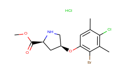 methyl (2s,4s)-4-(2-bromo-4-chloro-3,5-dimethyl-phenoxy)-2-pyrrolidinecarboxylate hydrochloride