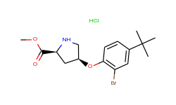 methyl (2s,4s)-4-[2-bromo-4-(tert-butyl)phenoxy]-2-pyrrolidinecarboxylate hydrochloride