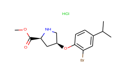 methyl (2s,4s)-4-(2-bromo-4-isopropylphenoxy)-2-pyrrolidinecarboxylate hydrochloride