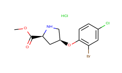 methyl (2s,4s)-4-(2-bromo-4-chlorophenoxy)-2-pyrrolidinecarboxylate hydrochloride