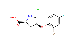 methyl (2s,4s)-4-(2-bromo-4-fluorophenoxy)-2-pyrrolidinecarboxylate hydrochloride