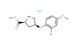 methyl (2s,4s)-4-(2-bromo-4-methoxyphenoxy)-2-pyrrolidinecarboxylate hydrochloride