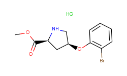 methyl (2s,4s)-4-(2-bromophenoxy)-2-pyrrolidinecarboxylate hydrochloride