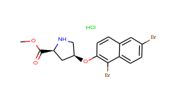 methyl (2s,4s)-4-[(1,6-dibromo-2-naphthyl)oxy]-2-pyrrolidinecarboxylate hydrochloride