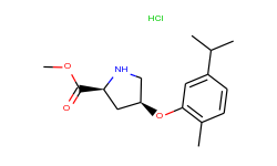 methyl (2s,4s)-4-(5-isopropyl-2-methylphenoxy)-2-pyrrolidinecarboxylate hydrochloride